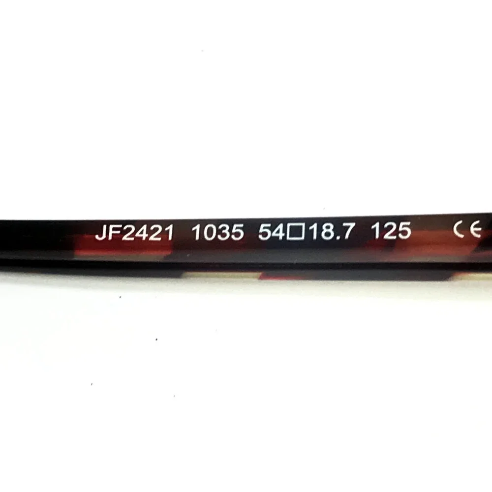 J.F. Rey Eyeglasses Frames JF2421 1035 Silver Burgundy Line 54-18.7-125